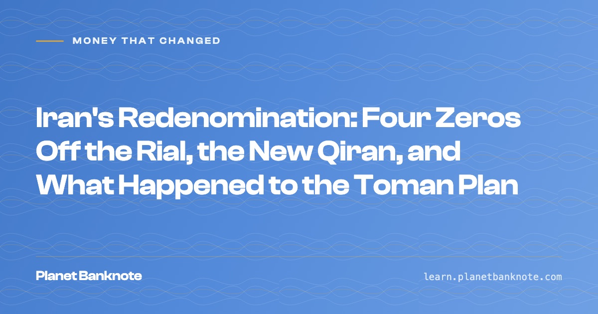 Recommendation Note Iran's Redenomination: Four Zeros Off the Rial, the New Qiran, and What ...